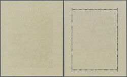 1962 'Roe deer' souvenir sheets perf and imperf, mint never hinged, ...