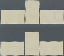 1970 'Industry' 15q., 20q. and 25q., two sets of these three values, ...