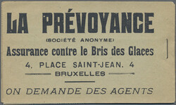 1912/1923, Booklet 2.50fr. with advertisements "E.Esders / Dome des ...