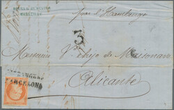2565015: Francia Imperio sin dentar 1853