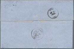 1870-71 Bordeaux issue: Three entire letters bearing single frankings ...