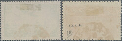 1930/36, 20 Fr buildings red-brown in better perforation K 11, neatly ...