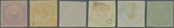 1859/1865, Eagle 1c.-80c., reprints (1887), complete set of six values