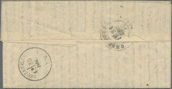 1870 (14. Dec.): Printed "Gazette des Absents" franked by Ceres 20c. ...