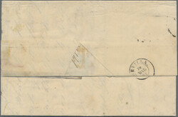 1861, 27 May+27 Dec, two lettersheets originating from Gibraltar with ...