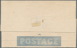 1840 Mulready letter sheets 1d. and 2d., both unused, the 1d. letter ...