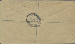 1900 Registered Telegram envelope used from Threadneedle to ...