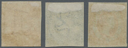 1859, Queen Victoria 1/2 p. - 2 p., complete, unused, fine
