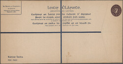 1924, Registered envelope Harp 5d. deep violet, three different sizes ...