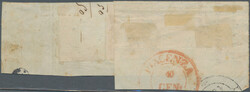 1859, four-color postage with 66 grana on letter to Piacenza. ...