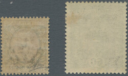 1918 60h. and 1l. both with DOUBLE OVERPRINT, mint lightly hinged, ...