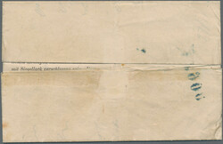 1875, Rohrpostumschlag 20 Kr. blau im Bogenformat 238:300 mm ...