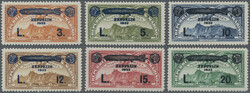 1933, Zeppelin overprints, complete set of six values, unmounted mint ...