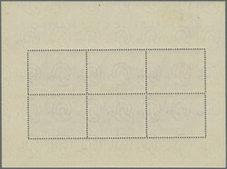 1951 Air 500l., miniature sheet of 10, mint very lightly hinged, ...