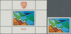 29.09.2025: Lot withdrawn!1972 Air 1000 l. in miniature sheet of one, ...