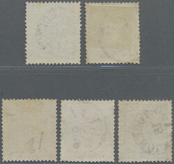 1855-58 First issue 4sk. blue (2), 6sk. grey, 8sk. orange and 24sk. ...