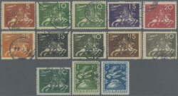 1924, 50th Anniversary of UPU, 5 Ö to 5 Kr without 30 Ö, 60 Ö and ...