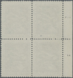 1924 50th Anniv. of UPU 1kr., 2kr. and 5kr. each in used block of ...