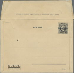1906, "enveloppe avec reponse payée", rare project of an envelope ...