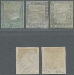 1854/1864 Five better stamps/key values fine used, with 1854 5r. and ...