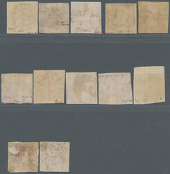 1862, 18 Kr. zinnoberrot bzw. blassrot, Lot von zwei ungebrauchten ...