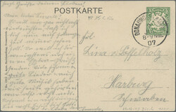 1907 5 Pf. Privatganzsache "II. Nordschwäbischer Gau-Sängertag ...