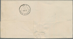 1883, 20 Pfg. ultramarin mit Federzugentwertung und Aufgabevermerk ...