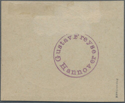 1901, 5 Mark Kaiseryacht im Querformat auf kleinem Briefstück, ...