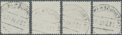 1949, Rotes Kreuz, kompletter Satz gestempelt "(14) EBINGEN (WÜRTT) ...