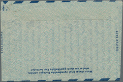 1948, Luftpostfaltbrief 100 Pfg. rot, Type II, zwei nach der ...