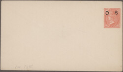 1875/1909, assortment of 61 used and unused stationeries with postal ...