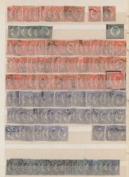1860/1910 (ca.), used and mint balance of apprx. 500 stamps, neatly ...