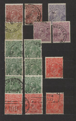 1913-36 KGV.: Group of more than 150 used stamps KGV., from ½d. to ...
