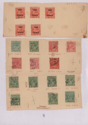 1924/1926 Specialized collection of more than 300 stamps KGV. 1½d. ...