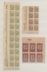 1919/1958, MARGIN IMPRINTS, splendid mint collection of 225 units up ...