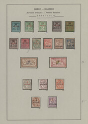 1891/1950 beautiful collection hinged on pages starting with French ...