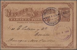 1887/1924, lot of 19 commercially used postal cards, some uprated, ...