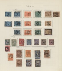 1867/1973 (ca.), substantial collection on pages with a nice part ...