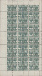 1895/1900, Definitives "Palm Trees" 1d. green (shades), balance of ...