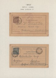 1895/1920 (ca.), collection of 41 used/unused stationery cards, ...