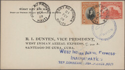 1925/29, Four attractive airmail items (three letters, one postcard), ...