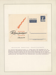 1959/1975 (ca.), schöne Sammlung Privatganzsachen und Belege der ...