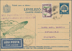 1912/38, guter Bestand von fast 50 Zeppelin- und Flugpostbelegen ...