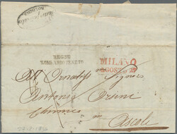 1832/1855, lot of eleven disinfected letters, ten originating from ...