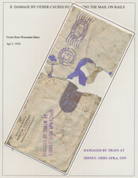 1932/1948, USA, Railway accidents, collection of 25 "crash mail" ...