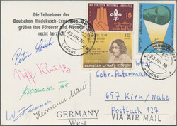 1966-72 Fünf Ansichtskarten von verschiedenen Expeditionen, je nach ...