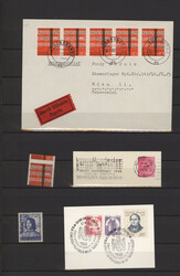 1900/1990 (ca.), sophisticated balance of stamps and 59 entires, ...