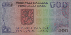 500 Markkaa 1975, P. 110, UNC