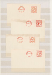 1923/1961, POSTAGE METER PROOFS, collection of apprx. 90 pieces, ...