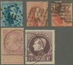 1849-1930's (c.): A lot of used stamps in small bags and on stock ...